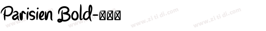 Parisien Bold字体转换
